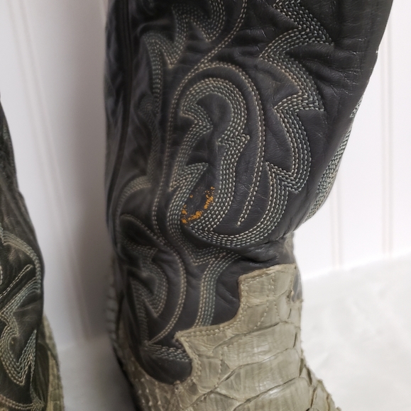Justin mens snakeskin boots 8 - Picture 3 of 9
